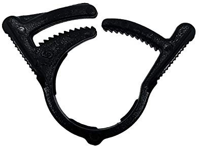 RIEGOPRO Abrazadera de Goteo para Tubería de 16mm, Bolsa de 25 Unidades, Color negro, Sujección de la tubería para Riego por Goteo y Jardinería