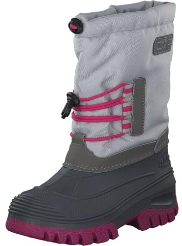 CMP KIDS AHTO WP SNOW BOOTS, Scarpone da Neve, Unisex - Bambini e ragazzi, Grigio (Ghiaccio), 27 EU