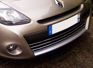 Luxyline Baguette de calandre chromée Compatible Renault Clio 3 Phase 2