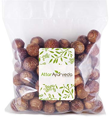 Attar Ayurveda Dried Reetha Nuts/Soaps for Hair (500 Gram, Whole) | 100% Natural, No Preservatives | Selected Quality