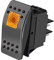 mxuteuk 12V 20 Amp impermeabile LED giallo interruttore a bilanciere marino on/off con luce RK1-06-Y