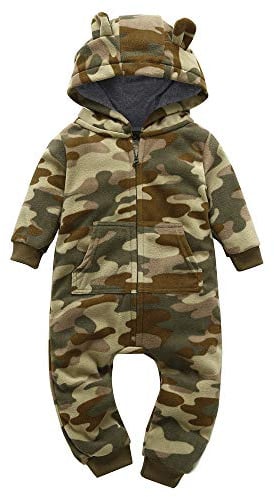 Meufam Baby Overall Frühling Winter,Baby Mädchen Junge Onesies Mit Kapuzen Cartoon Bär Spielanzug Strampler boy girl kleidung