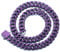 HALUKAKAH Collana a Maglie Cubane con Diamanti per Uomo - Ametista Viola Incastonata a Mano - Placcato Rodio Nero - Larghezza 13mm Lunghezza 50cm - Con Scatola Regalo