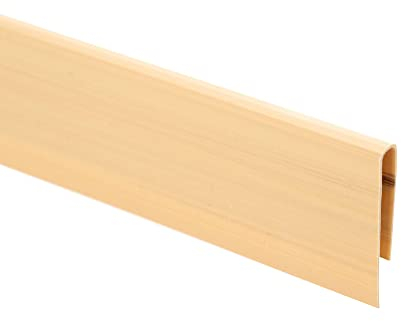jarolift PVC Abschlussleiste Abdeckprofil für Sichtschutzmatten, Abdeckung, Sichtschutz-Zubehör, 3 x 1 m Länge, Bambus