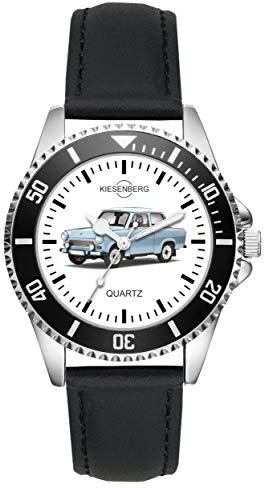 KIESENBERG Herrenuhr Trabi Trabant Fan Armbanduhr Geschenk Analog Quartz Lederarmband Uhr L-1814