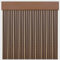 Cortinas Exterior de Cinta para Puertas | Plástico PVC y Barra Aluminio | PERTONI TENDE (MARRÓN Y Beige, Ancho 100cm x 210cm Largo)