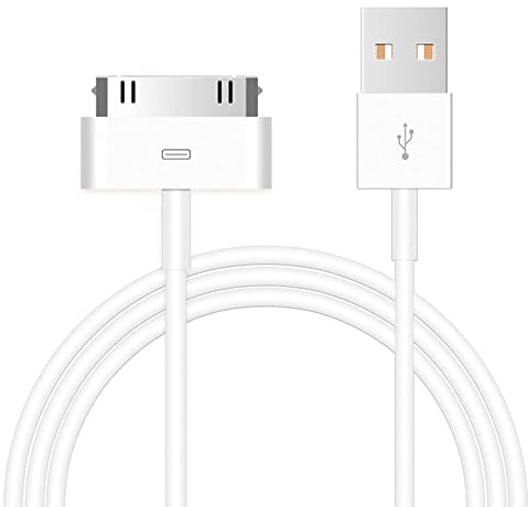 Azuxreza Cable USB de 30 pines a USB, cable para iPhone 4s, 3 m, cable de carga rápida y sincronización de datos, cable trenzado de nailon, iPod Touch 4 3 2 1, iPod Classic 3 2 1