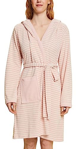 ESPRIT Bademäntel Damen Kapuze Striped Hoody Rose - 0009 L