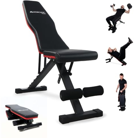 Mobiclinic® fitness, Hantelbank, Klappbar, 200kg belastbar, Sitz und rückenlehne verstellbar, Flexfit, Multifunktional, Europäische marke, Ganzkörpertraining, Stark stabil, Home gym