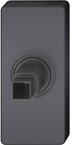 FSB 0 34 0000 09040 0810 Rosetta Adattatore per Maniglia Finestra, Quadrata, in Alluminio, Nero Opaco, schwarz matt