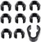 GLEAVI 10 Stück Mikrofonkabelklemmen Mikrofonständer-Kabelklemmen Mikrofonkabelhalter-Clips Mikrofonkabelklemmen Für 15 Mm