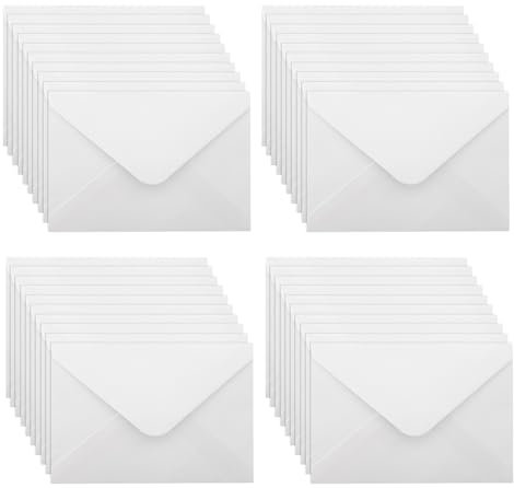 WYAN Mini umschläge-40 Stück 15 * 10cm Beige Kraftpapier Umschläge,Klassischer Umschlag spiegeln,für Geschenkkarte Hochzeit,Geburtstag Party Supplies(Karten ausschließen)
