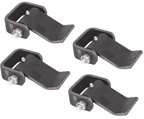 HLMOptimo Bisagras de acero para remolque, estilo correa, bisagra de hoja corta con ajuste de grasa Zerk, soldado, resistente, engrasable, para remolque, camión, puerta (2)