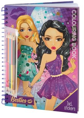 Grafix Malbuch mit Stiften, DIN A4, 30 Seiten, Besties