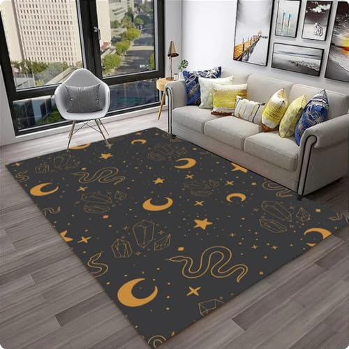 Ouija Tarot Witchcraft Teppich Teppich für Wohnzimmer Schlafzimmer Sofa Fußmatte Dekor Teppich rutschfeste Bodenmatte 160 * 200cm