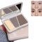 2-in-1 matte Konturpalette, Bronzer Contour Face Highlight Bronzer Puder-Palette, nicht fettend, dauerhaft funkelnd, formt das Gesicht, ultra-formende Nasenschatten, Lidschatten, Konturpalette (1