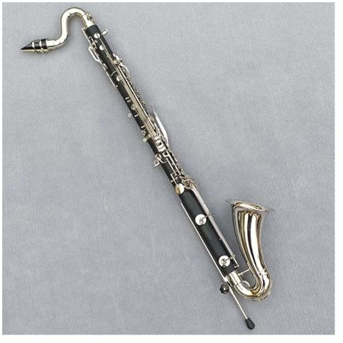Versilberte Tasten Bassklarinette Bakelit-Körper Klarinetteninstrument Mit Koffer Und Zubehör