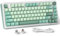 Redragon 75% teclado mecánico, teclado inalámbrico RGB para juegos con perilla de volumen, perfil MDA, interruptores lineales prelubricados, 81 teclas, teclado intercambiable en caliente