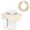 INSPUTOL Stanley Snack Tray, Stanley Cup Snack Tray For Stanley Cup Snack Bowl For Stanley Cup Accessories Snack Plate, Fits 40 Oz Quencher H2.0 Cup(Milky White-No Cups-No Lid)