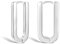ALEXCRAFT Silber 925 Ohrringe Rechteckige Creolen, Silber 925 Creolen Groß Ohrringe Eckige Kleine Knorpel Huggie Creolen Hypoallergene Solide Silber Ohrringe Mittelgroße Creolen 25mm Damen Frauen