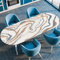 Highdi 3D Mantel Oval con Bordes Elástica, Mantel Mesa Oval Ajustable Protector de Mesas Oval Manteles Antimanchas para Comedor Cocina (107x152cm(42x60),Estética 1)