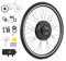 VIRIBUS 500W Electric Bike Conversion Kit, 28 Rear Wheel Electric Bicycle Motor Conversion Kit, 7 Speed Direct Drive Freewheel for 36V Battery E-Bike, eBike Hub Motor Set with LCD Display PAS System