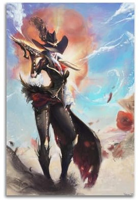 VBHEJRNE Overwatch-Spiel-Poster, dekoratives Gemälde, Leinwand, Wandposter und Kunstdruck, moderne Familienschlafzimmer-Dekoration, Poster, 60 x 90 cm