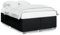 Xichuzi Bettgestell Schwarz 140x200 cm Stoff, Bett, Bed Frame, Bettrahmen, Bett Gestell, Bett Rahmengestell, Schlafzimmer Bett - 3284480