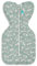 Love To Dream Swaddle Up, Small 3.5-6 kg, Chicken Run Olive, Snug Fit, Supports Healthy Sleep, 1.0 Tog - Ideal for 20-24°C Temperatures, Machine Washable Cotton & Double Zip for Easy Nappy Changes
