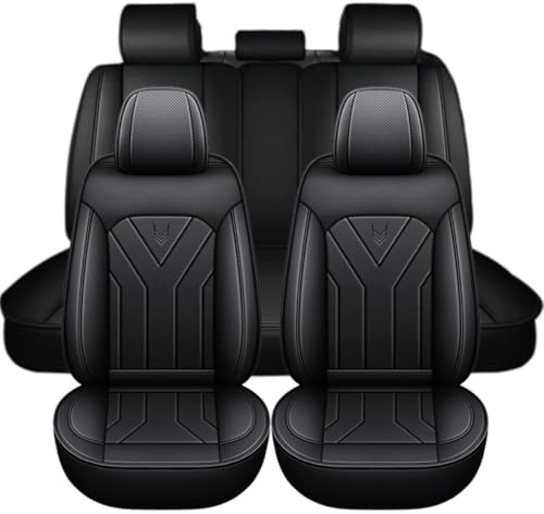 Chifeng Universal-Faux Leder-Sitzbezüge Für Toyota - Wasserabweisend, Kratzfest, Leicht Zu Reinigen, Ideal Für Lange Fahrten Und Familien, Perfekt Für Hundehalter Und Pendler (Schwarz,Hilux)