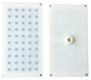 Soffione Doccia Rettangolare In ABS 20,5X10,8 Cm, 5 * 10 Fori, Accessori For Con Getto Superiore