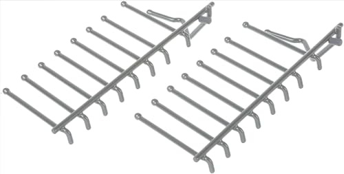 Set 2 pezzi Rastrelliera Piatti Abbattibile per Cestello Lavastoviglie compatibile con Bosch Siemens Neff 00657863