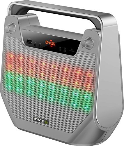 Ibiza FREESOUND40-SI - Bafle activo autónomo de 4, 10 cm, plata