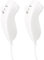 JINHEZO Wii Nunchuk Controller 2 Pack Bianco