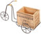 BESPORTBLE Holz Blumentopf Fahrradständer Mit Metallrahmen Vintage Fahrrad Design Für Kreative Pflanzenarrangements Im Innenbereich Für Sukkulenten Und Kakteen Als Stilvolle