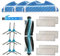 DOKKOO Kit de repuestos Accesorio para Cecotec Conga 1490 Cecotec Conga 1590 Robot Aspirador Repuestos Paquete de 1 Cepillo Principal, 6 filtros Hepa, 6 cepillos Laterales, 3 Trapos de fregona