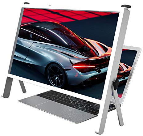 HHGO Laptop 3D 21 Inch Laptop Computer Screen Magnifier, Laptop Computer Screen Magnifier Expanders Bracket Magnifiers Ultra-Clear Projector Screen Magnifying, Portable Amplifier Desktop