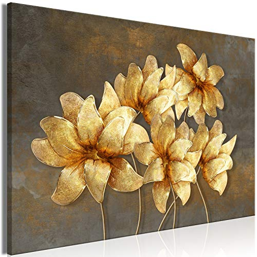 murando - Wandbilder XXL Blumen Vlies Leinwandbild 1 tlg Kunstdruck modern Wandbilder XXL Wanddekoration Design Wand Bild - Lilien Pflanzenmotiv Textur Abstrakt b-C-0726-b-a