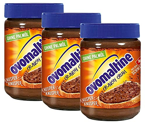 Ovomaltine Crunchy Cream ohne Palmöl , 3er Pack (3x 380 g)