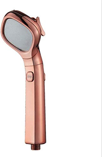 Pommeau de douche pressurisé à 4 vitesses Pistolet de pulvérisation innovant Pulvérisateur à engrenages Accessoires de salle de bain-Rose_gold