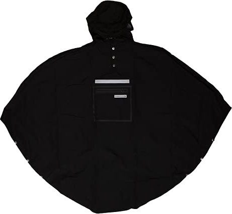 The people's poncho Unisex 3.0 Poncho, schwarz, One Size
