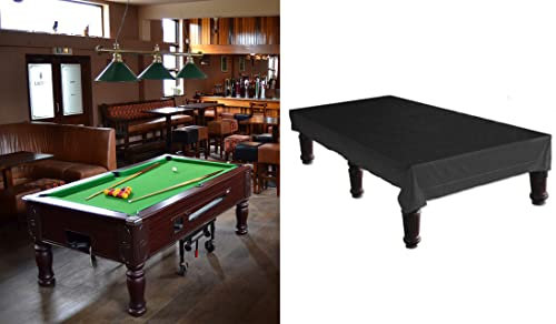 Azatemgo Fundas para mesas de Billar en Tela Oxford 210D, Impermeable, Anti-UV y Antipolvo, Funda Billar 245 x 140 x 20 CM