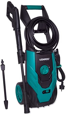 Idropulitrice 1800W, 140 Bar, 420 l/h, Serbatoio Detergente, Lancia Turbo, Pulizia Auto e Patio