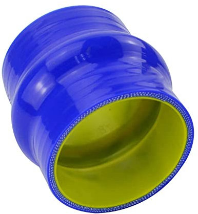 iSpchen Manguera reductora de silicona universal, 2,5/64 mm, para turbocompresor, intercooler, manguera de acoplamiento de manguera, color azul y amarillo