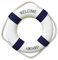 Anello Di Vita Anello Decorazione Benvenuto a Bordo Schiuma Nautica Salvagente Anello Barca Porta Parete Appeso Ornamento Decorazione Della Casa Stile Mediterraneo - Blu