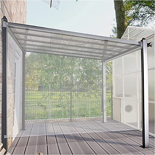 WHFTD PVC Rollos Balkon Fenster PVC-Rollläden Mit Armaturen, Wasserdicht Transparent Horizontale Rollo-Jalousie Für Außen Pavillon Büro,2.2 * 2m