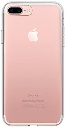 Max Power Digital Coque pour Iphone 7 Plus/8 Plus Housse Antichoc en Silicone Transparent Flexible Protecteur Lisse Ultra-Mince Étui Facile à Installer (Iphone 7 Plus/8 Plus, Transparent)