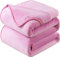 HOZY Plaid Coperta Pile Matrimoniale Antistatica - Super Morbido Coperta leggera e Calda - Adatta per Copriletto Copriletto e Copridivano - Rosa Grande 130x150cm
