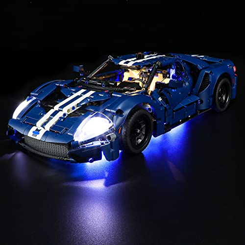 GEAMENT LED Licht-Set Kompatibel mit Lego Ford GT 2022 - Beleuchtungsset für Technic 42154 (Modell-Set Nicht enthalten)