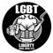 Sammys Shirt Store LGBT - Liberty, Guns, Beer, Tits Vinyl-Aufkleber Sticker für Auto wetterfest 10cm